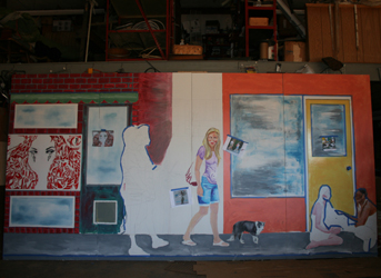 Stages of the Murial at Caldwell Springs Baptist Church